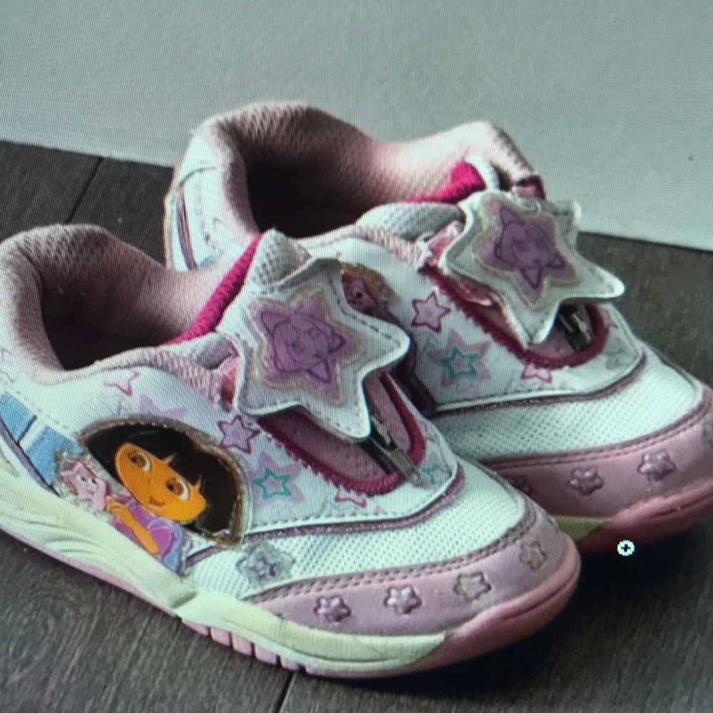 Kids Pink Character Sneakers
